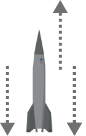 tiny grey rocket